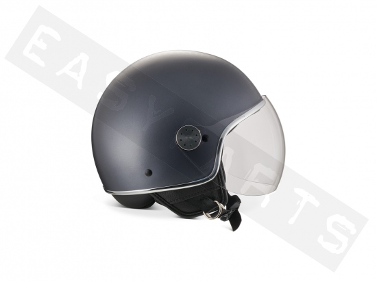 Helm Demi Jet PIAGGIO Mirror grau (EZ)